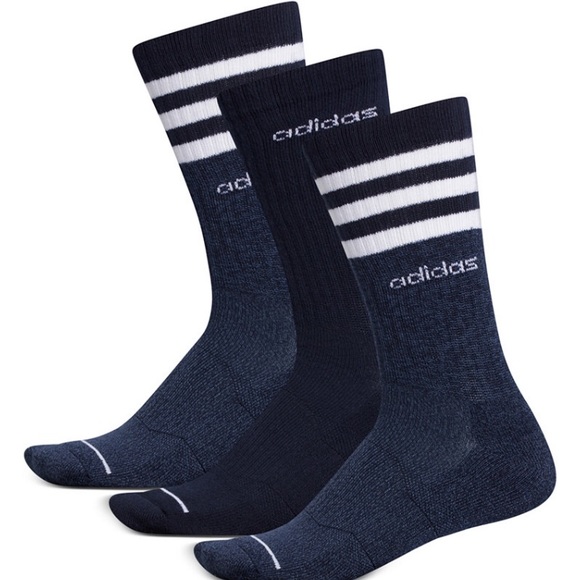 NWT Adidas Men’s 3-pack 3-stripe crew style socks - Picture 2 of 7